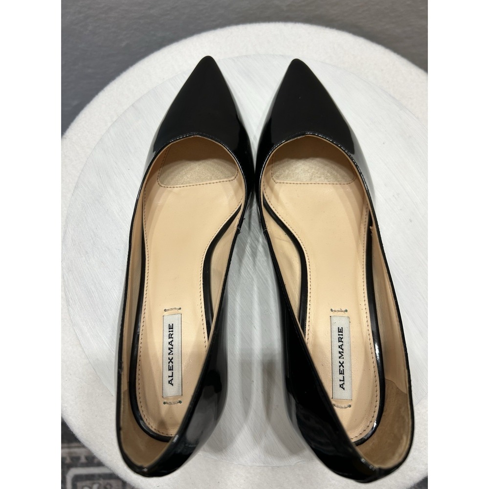 Alex Marie Noelle Black 2" High Heel Shoes Size 7M EUC - Picture 3 of 10